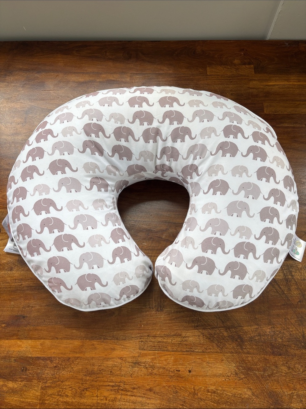 Boppy Original Nursing Pillow & Positioner – Gray Elephant Print